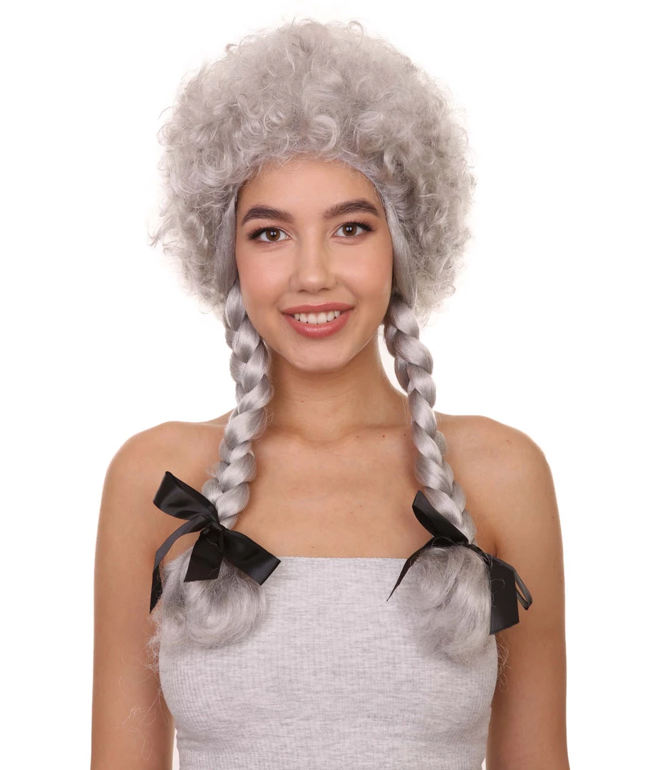 HPO Women's Womens Sinister Crimped Witch Wig | Grey Scary Wigs | Premium Breathable Capless Cap 1 HPO Women's Womens Sinister Crimped Witch Wig | Grey Scary Wigs | Premium Breathable Capless Cap