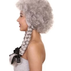 HPO Women's Womens Sinister Crimped Witch Wig | Grey Scary Wigs | Premium Breathable Capless Cap 13 HPO Women's Womens Sinister Crimped Witch Wig | Grey Scary Wigs | Premium Breathable Capless Cap