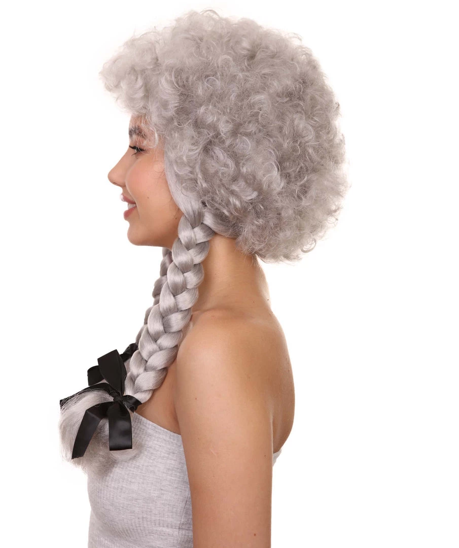 HPO Women's Womens Sinister Crimped Witch Wig | Grey Scary Wigs | Premium Breathable Capless Cap 4 HPO Women's Womens Sinister Crimped Witch Wig | Grey Scary Wigs | Premium Breathable Capless Cap