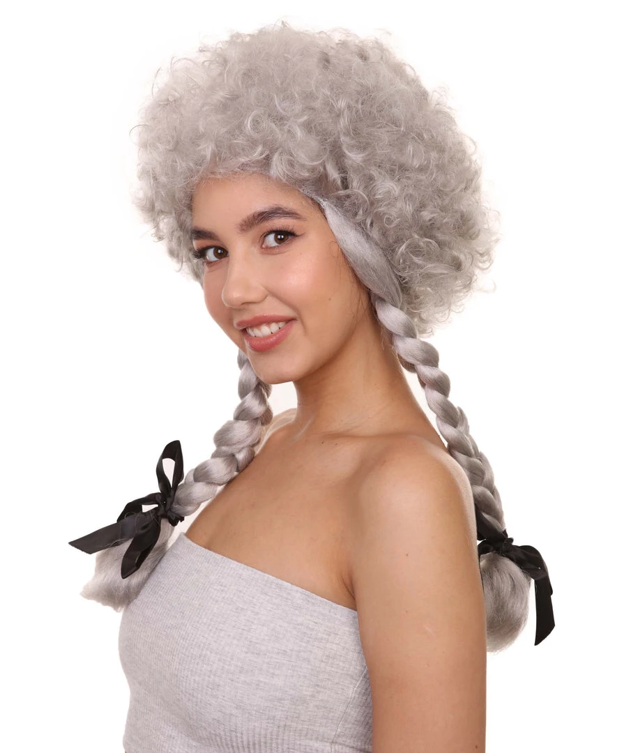 HPO Women's Womens Sinister Crimped Witch Wig | Grey Scary Wigs | Premium Breathable Capless Cap 3 HPO Women's Womens Sinister Crimped Witch Wig | Grey Scary Wigs | Premium Breathable Capless Cap