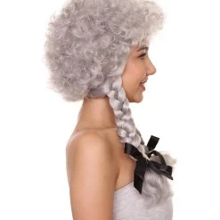 HPO Women's Womens Sinister Crimped Witch Wig | Grey Scary Wigs | Premium Breathable Capless Cap 15 HPO Women's Womens Sinister Crimped Witch Wig | Grey Scary Wigs | Premium Breathable Capless Cap