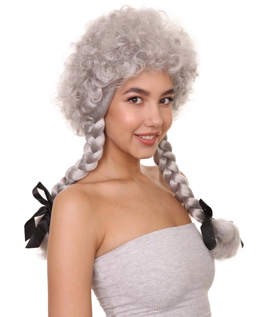 HPO Women's Womens Sinister Crimped Witch Wig | Grey Scary Wigs | Premium Breathable Capless Cap 7 HPO Women's Womens Sinister Crimped Witch Wig | Grey Scary Wigs | Premium Breathable Capless Cap
