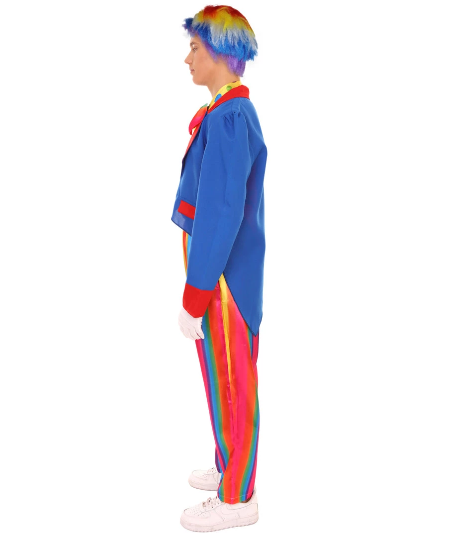 HPO Adult Men's Deluxe Clown Costume | Multi Color Cosplay Costume 4 HPO Adult Men's Deluxe Clown Costume | Multi Color Cosplay Costume