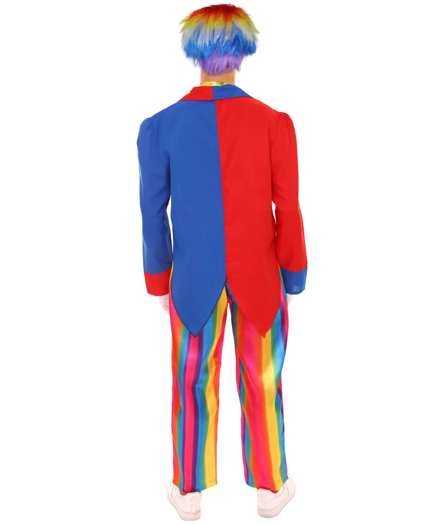 HPO Adult Men's Deluxe Clown Costume | Multi Color Cosplay Costume 5 HPO Adult Men's Deluxe Clown Costume | Multi Color Cosplay Costume