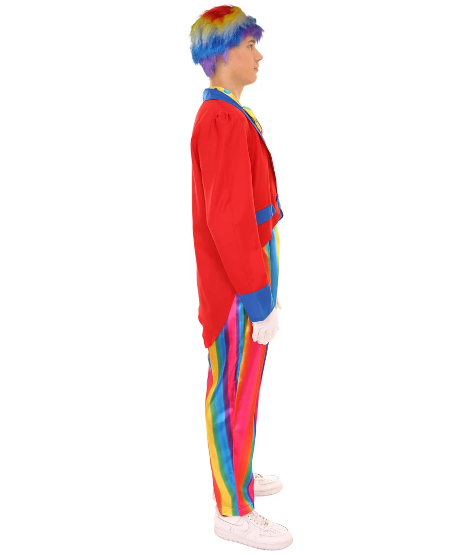 HPO Adult Men's Deluxe Clown Costume | Multi Color Cosplay Costume 6 HPO Adult Men's Deluxe Clown Costume | Multi Color Cosplay Costume