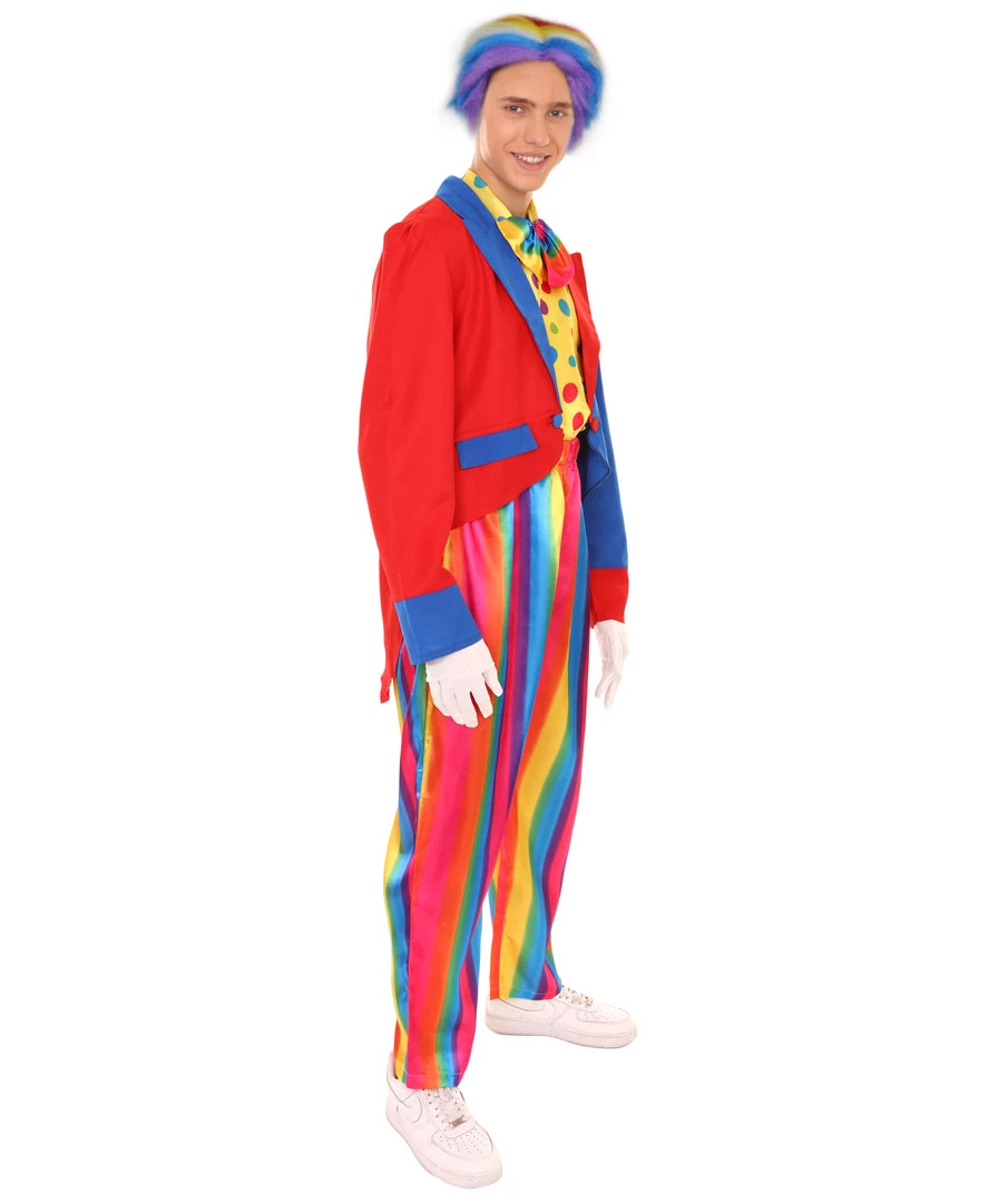 HPO Adult Men's Deluxe Clown Costume | Multi Color Cosplay Costume 7 HPO Adult Men's Deluxe Clown Costume | Multi Color Cosplay Costume