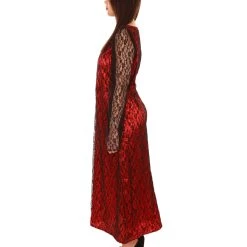 HPO Women's Black And Red Lace Vampire Queen Costume | Cosplay Costume