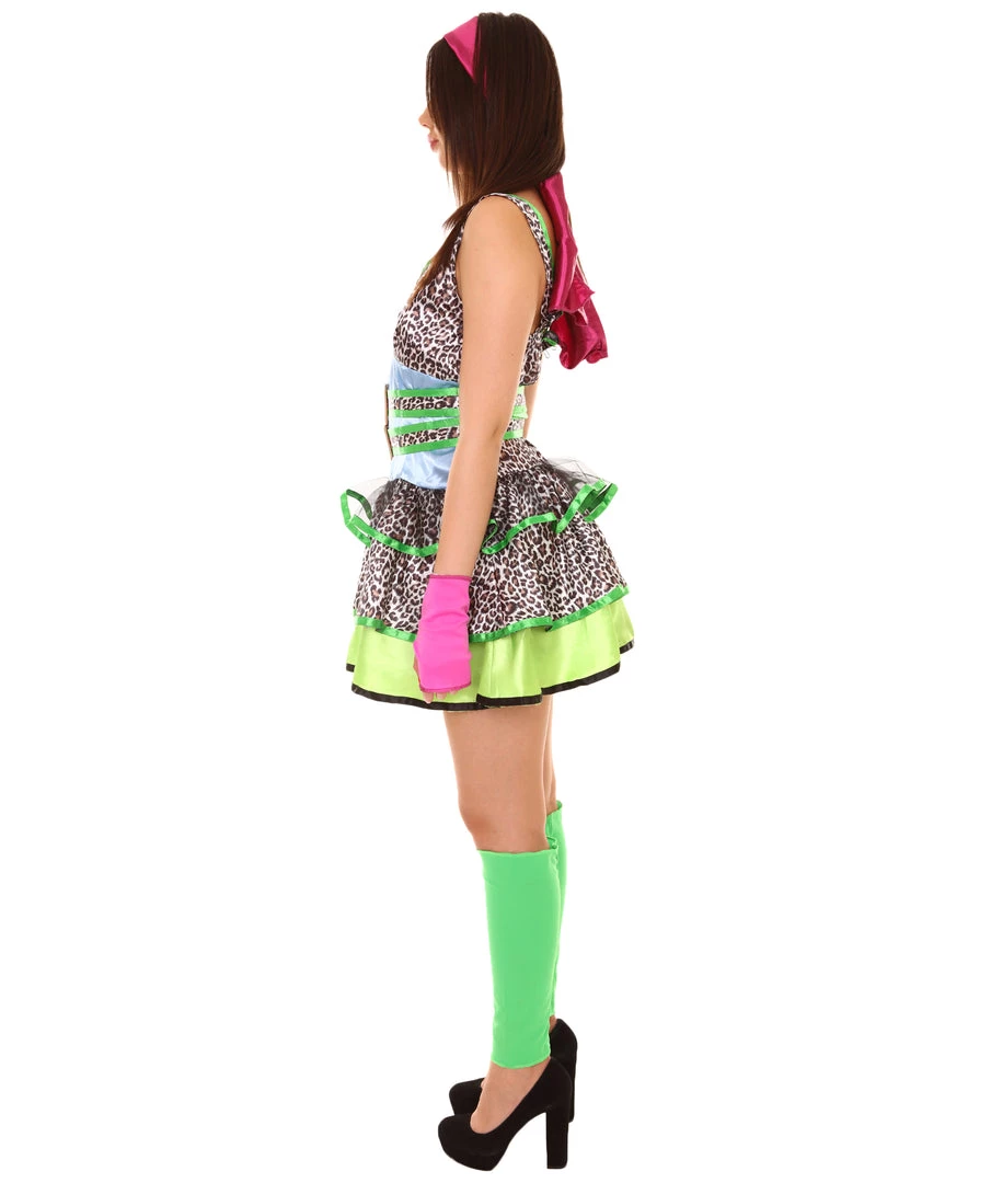 HPO Adult Women's 80's Dancing Costume | Multi Cosplay Costume 4 HPO Adult Women's 80's Dancing Costume | Multi Cosplay Costume