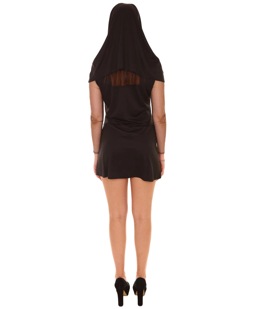 HPO Adult Women's Sexy Nun Religious Costume | Black Cosplay Costume 5 HPO Adult Women's Sexy Nun Religious Costume | Black Cosplay Costume