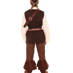 HPO Adult Men's Captain Jack Pirate Costume | Brown Cosplay Costume