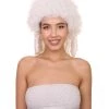 HPO Womens 18th Century Colonial Lady Wig | White Historical Wig | Premium Breathable Capless Cap Women's