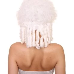 HPO Womens 18th Century Colonial Lady Wig | White Historical Wig | Premium Breathable Capless Cap Women's 12 HPO Womens 18th Century Colonial Lady Wig | White Historical Wig | Premium Breathable Capless Cap Women's