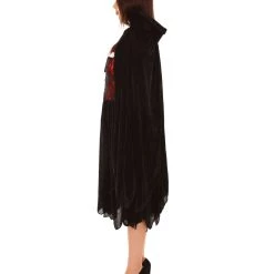 HPO Adult Women's Victorian Vampire Costume | Black Halloween Costume