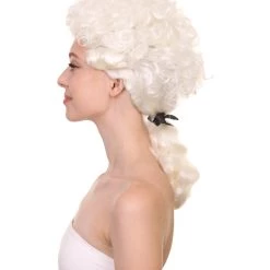 HPO Womens 18th Century Colonial Lady Wig | Lt. Blonde Historical Wig | Premium Breathable Capless Cap Women's 11 HPO Womens 18th Century Colonial Lady Wig | Lt. Blonde Historical Wig | Premium Breathable Capless Cap Women's
