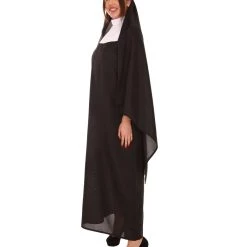 HPO Adult Women's Traditional Nun Religious Costume | Black Cosplay Costume 10 HPO Adult Women's Traditional Nun Religious Costume | Black Cosplay Costume