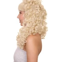HPO Womens Colonial Lady Curly Wig | Blonde Historical Wigs | Premium Breathable Capless Cap 11 HPO Womens Colonial Lady Curly Wig | Blonde Historical Wigs | Premium Breathable Capless Cap