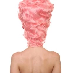 HPO Women's Womens 18th Century Colonial Lady Wig | Pink Historical Wig | Premium Breathable Capless Cap 12 HPO Women's Womens 18th Century Colonial Lady Wig | Pink Historical Wig | Premium Breathable Capless Cap
