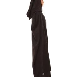 HPO Adult Men's Hooded Robe Costume | Black Halloween Costume