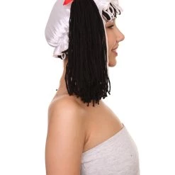 HPO Womens Rag Dolly Wig | Black And White Storybook & Fairytale Wigs
