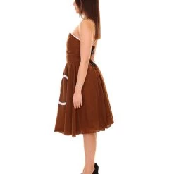 HPO Adult Women's Poop Emoji Dress Funny Costume | Brown Halloween Costume 11 HPO Adult Women's Poop Emoji Dress Funny Costume | Brown Halloween Costume