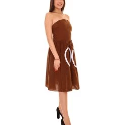 HPO Adult Women's Poop Emoji Dress Funny Costume | Brown Halloween Costume 14 HPO Adult Women's Poop Emoji Dress Funny Costume | Brown Halloween Costume