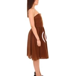 HPO Adult Women's Poop Emoji Dress Funny Costume | Brown Halloween Costume 13 HPO Adult Women's Poop Emoji Dress Funny Costume | Brown Halloween Costume