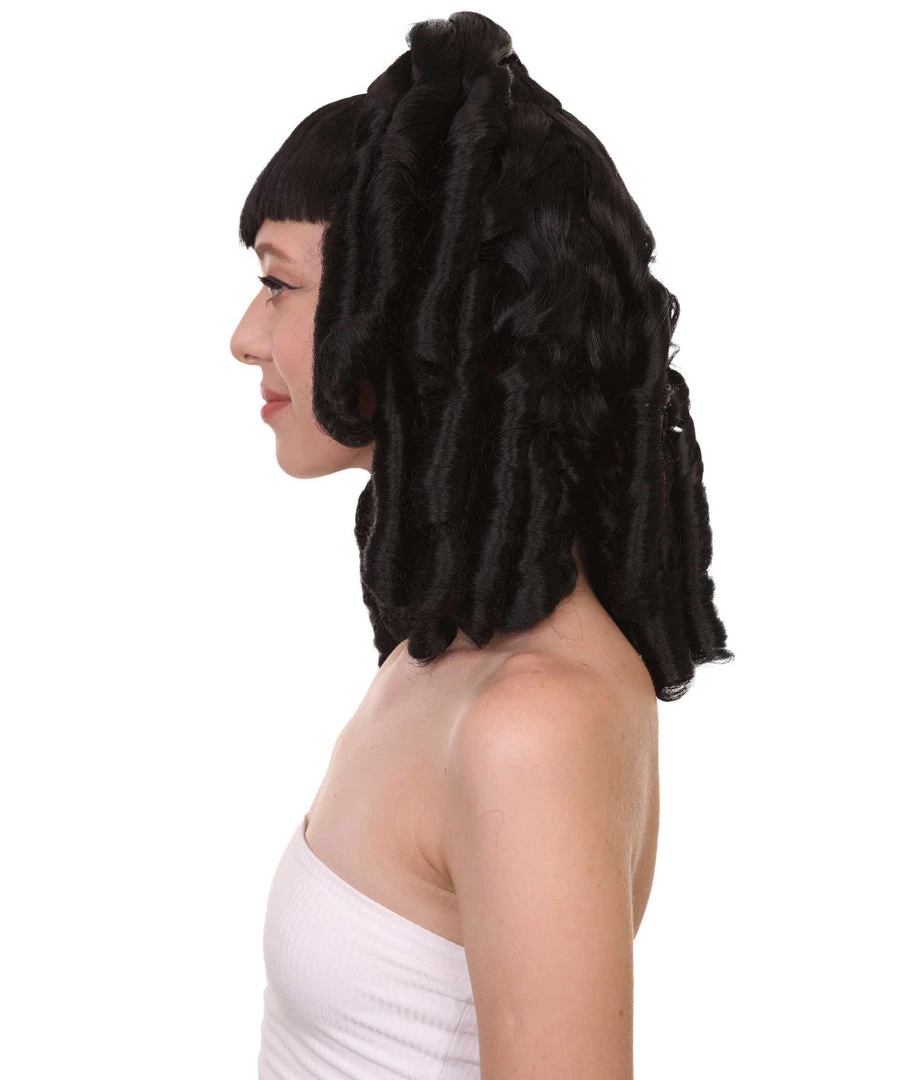 HPO Women's Curly Gothic Vampire Womens Wig | Vampiress Character Cosplay Halloween Wig | Premium Breathable Capless Cap 3 HPO Women's Curly Gothic Vampire Womens Wig | Vampiress Character Cosplay Halloween Wig | Premium Breathable Capless Cap