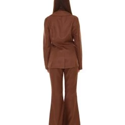HPO Adult Women's Deluxe Party Suit Costume | Dark Brown Cosplay Costume