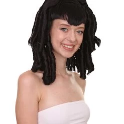 HPO Women's Curly Gothic Vampire Womens Wig | Vampiress Character Cosplay Halloween Wig | Premium Breathable Capless Cap 14 HPO Women's Curly Gothic Vampire Womens Wig | Vampiress Character Cosplay Halloween Wig | Premium Breathable Capless Cap