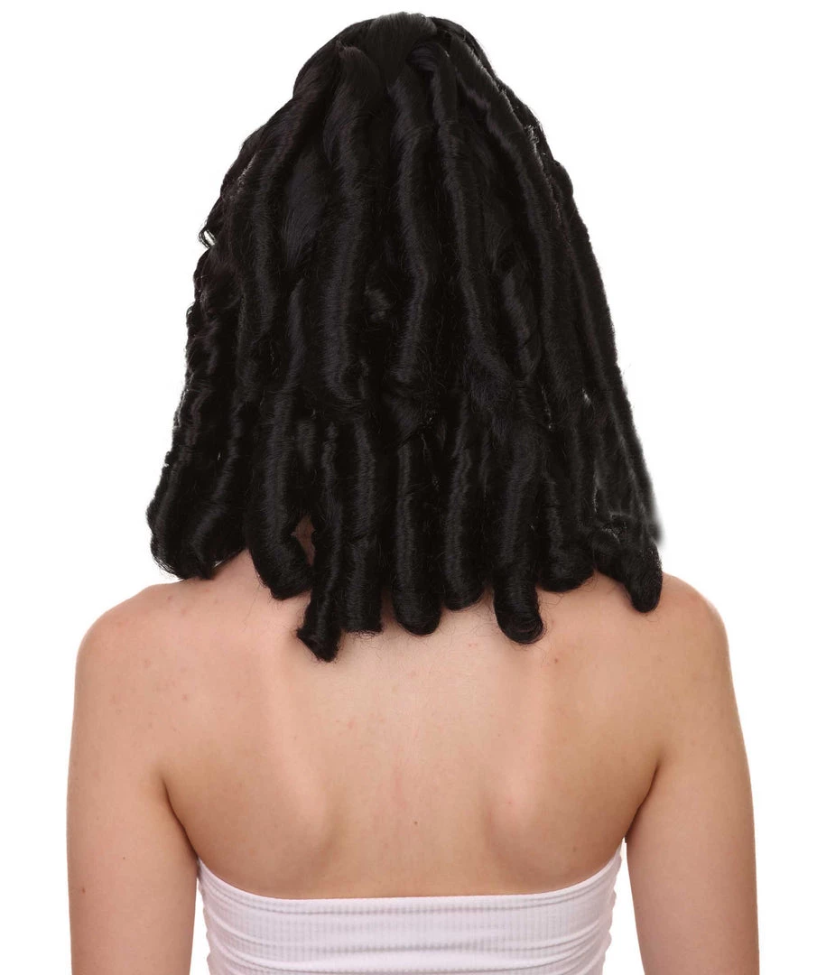 HPO Women's Curly Gothic Vampire Womens Wig | Vampiress Character Cosplay Halloween Wig | Premium Breathable Capless Cap 4 HPO Women's Curly Gothic Vampire Womens Wig | Vampiress Character Cosplay Halloween Wig | Premium Breathable Capless Cap