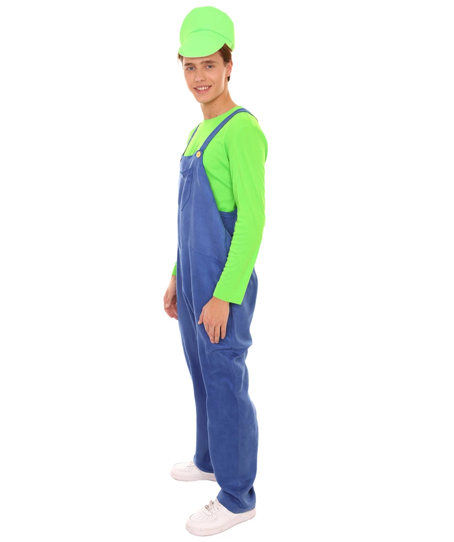 HPO Adult Men's Plumber Costume | Green Halloween Costume 3 HPO Adult Men's Plumber Costume | Green Halloween Costume