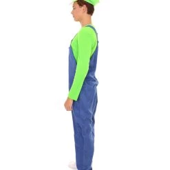 HPO Adult Men's Plumber Costume | Green Halloween Costume 11 HPO Adult Men's Plumber Costume | Green Halloween Costume