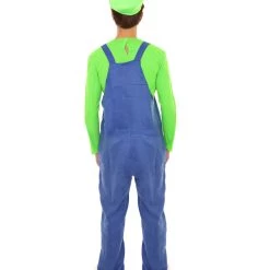 HPO Adult Men's Plumber Costume | Green Halloween Costume 12 HPO Adult Men's Plumber Costume | Green Halloween Costume