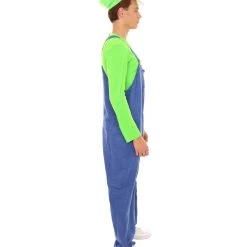 HPO Adult Men's Plumber Costume | Green Halloween Costume 13 HPO Adult Men's Plumber Costume | Green Halloween Costume