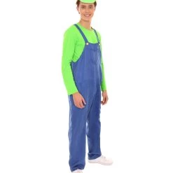 HPO Adult Men's Plumber Costume | Green Halloween Costume 14 HPO Adult Men's Plumber Costume | Green Halloween Costume