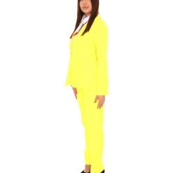 HPO Adult Women's Deluxe Party Suit Costume | Yellow Cosplay Costume 10 HPO Adult Women's Deluxe Party Suit Costume | Yellow Cosplay Costume