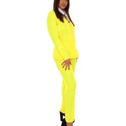 HPO Adult Women's Deluxe Party Suit Costume | Yellow Cosplay Costume 14 HPO Adult Women's Deluxe Party Suit Costume | Yellow Cosplay Costume