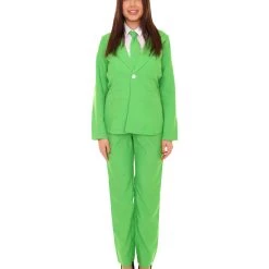 HPO Adult Women's EXCLUSIVE! Deluxe Singer Party Suit Costume | Lt. Green Cosplay Costume