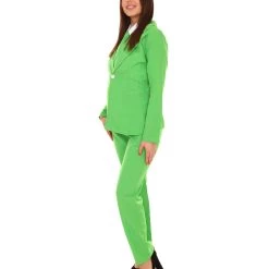 HPO Adult Women's EXCLUSIVE! Deluxe Singer Party Suit Costume | Lt. Green Cosplay Costume 10 HPO Adult Women's EXCLUSIVE! Deluxe Singer Party Suit Costume | Lt. Green Cosplay Costume