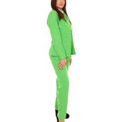 HPO Adult Women's EXCLUSIVE! Deluxe Singer Party Suit Costume | Lt. Green Cosplay Costume 14 HPO Adult Women's EXCLUSIVE! Deluxe Singer Party Suit Costume | Lt. Green Cosplay Costume