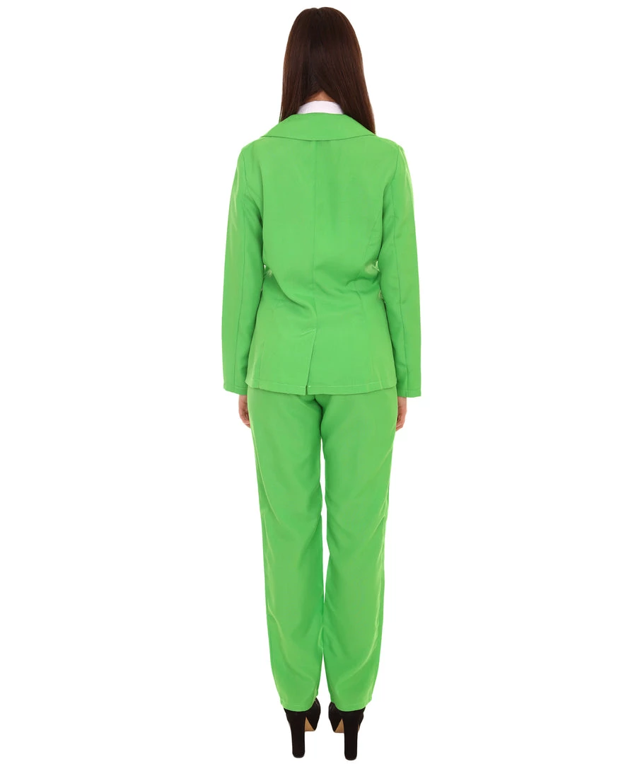 HPO Adult Women's EXCLUSIVE! Deluxe Singer Party Suit Costume | Lt. Green Cosplay Costume 5 HPO Adult Women's EXCLUSIVE! Deluxe Singer Party Suit Costume | Lt. Green Cosplay Costume