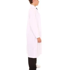 HPO Adult Men's Crazy Scientist Doctor Robe Coat Costume | White Cosplay Costume