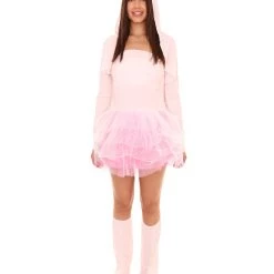 HPO Adult Women's Flamingo Costume | Pink Cosplay Costume