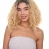 HPO Womens TV Movie Celebrity Wig | Blonde Wigs | Premium Breathable Capless Cap