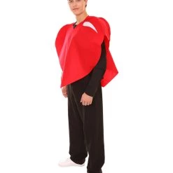 HPO Adult Men's Valentine's Day Heart Costume | Red And Black Cosplay Costume