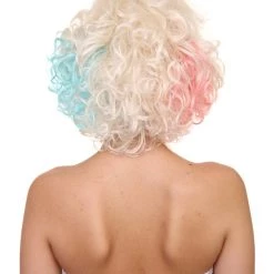 HPO Women's Multi Color Curly Short Bob Wig | Premium Breathable Capless Cap