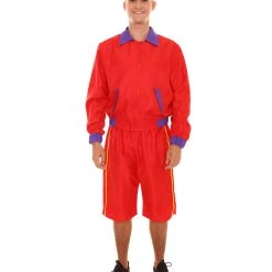 HPO Adult Men's Bay Watch Beach Lifeguard TV/Movie Costume | Red Cosplay Costume