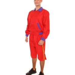 HPO Adult Men's Bay Watch Beach Lifeguard TV/Movie Costume | Red Cosplay Costume