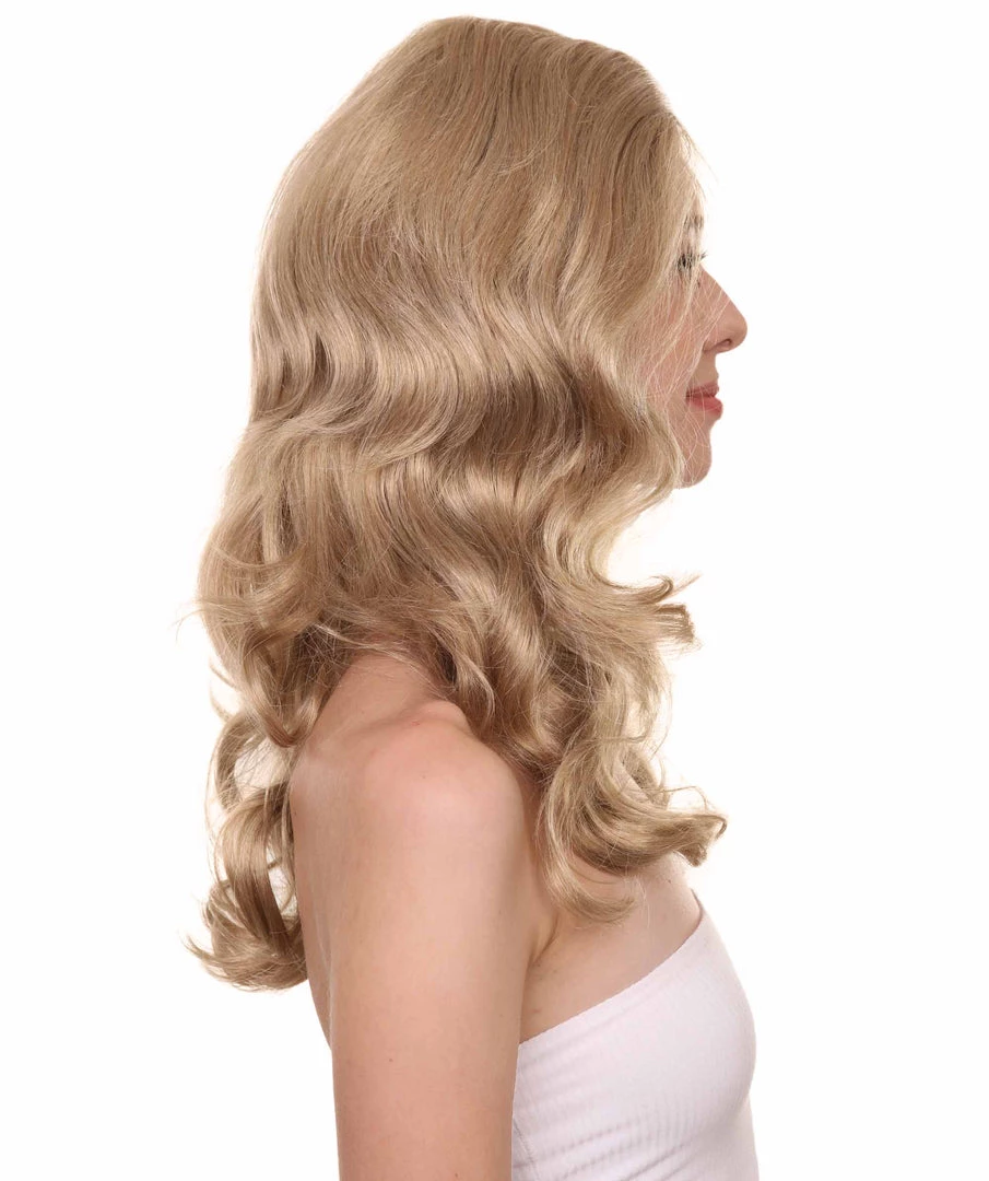 HPO Women's TV Movie Wig | Golden Blonde Wig | Premium Breathable Capless Cap 5 HPO Women's TV Movie Wig | Golden Blonde Wig | Premium Breathable Capless Cap