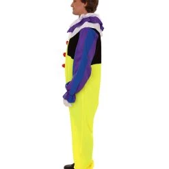 HPO Adult Men's Clown Jumpsuit Costume | Multicolor Cosplay Costume